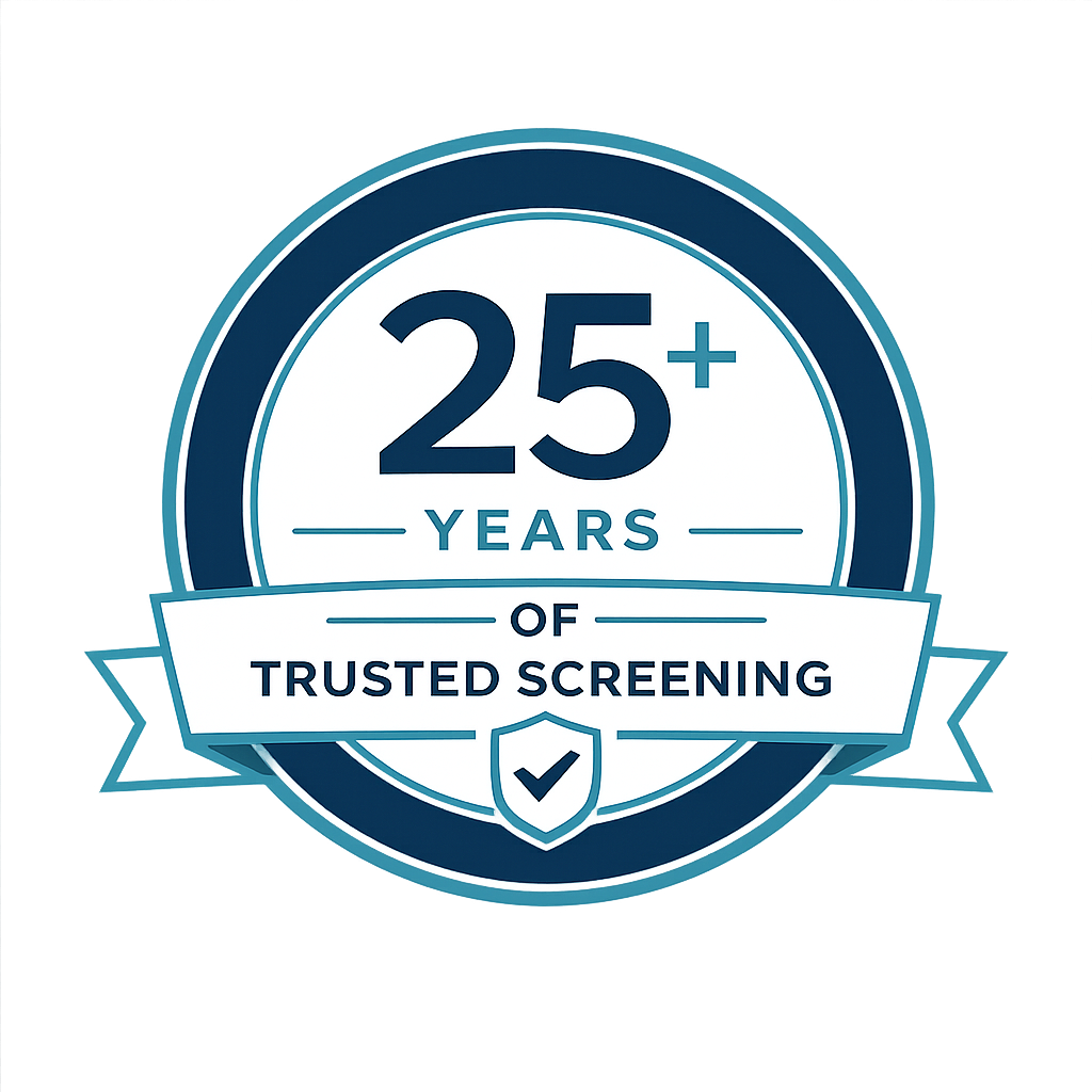 25+ Years of Trusted Screening